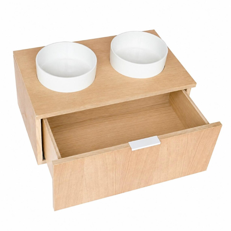 Double Bowl Dog Feeding Station