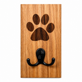 Wooden Dog Leash Holder Wall Mounted Hook